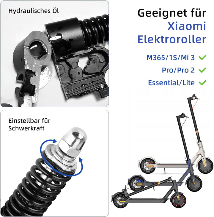 ulip Hydraulische Federung vorne Stossdämpfer mit Schutzblech vorne und Reflektor für Elektro-Scoote