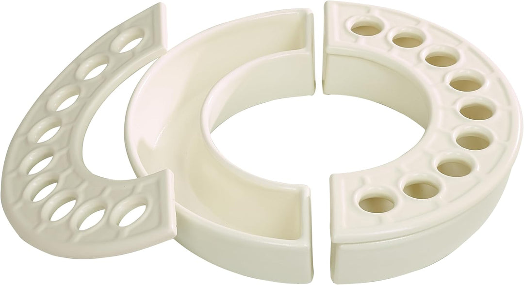 Luftbefeuchter Halbkreis 2er Set Quarz-Weiss 2 Stück Quarz-weiss, 2 Stück Quarz-weiss