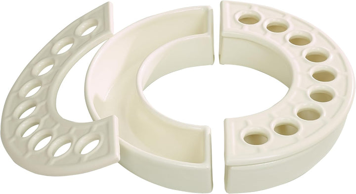 Luftbefeuchter Halbkreis 2er Set Quarz-Weiss 2 Stück Quarz-weiss, 2 Stück Quarz-weiss