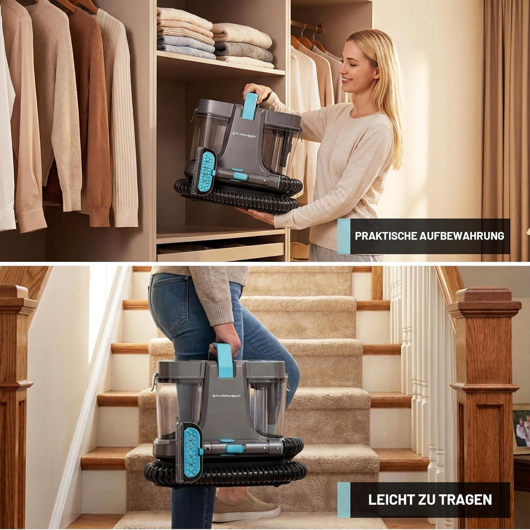 STARRYBOT 1500W Tragbarer Waschsauger