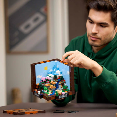 LEGO Minecraft Die Werkbank Bauset, Videospiel-Set mit 8 Figuren, darunter Steve, Alex, Kreaturen un