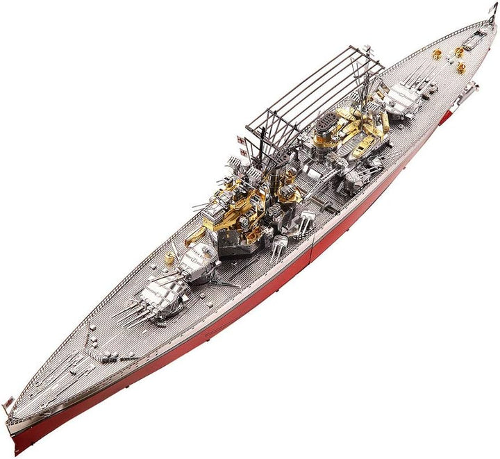 Piececool 3D Puzzle Metall, HMS Prince Schlachtschiff für Modellbausatz Erwachsene, 3D-Puzzles zu Ba