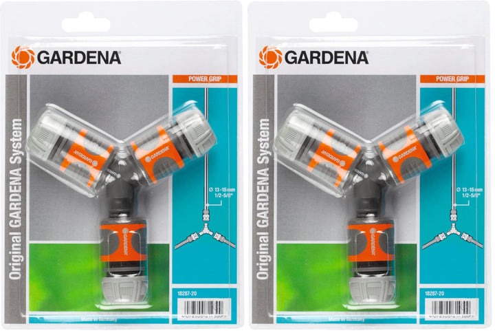 Gardena Abzweig-Satz für 13 mm (1/2 Zoll)- und 15 mm (5/8 Zoll)-Wasserschläuche: Wasserdichter Abzwe