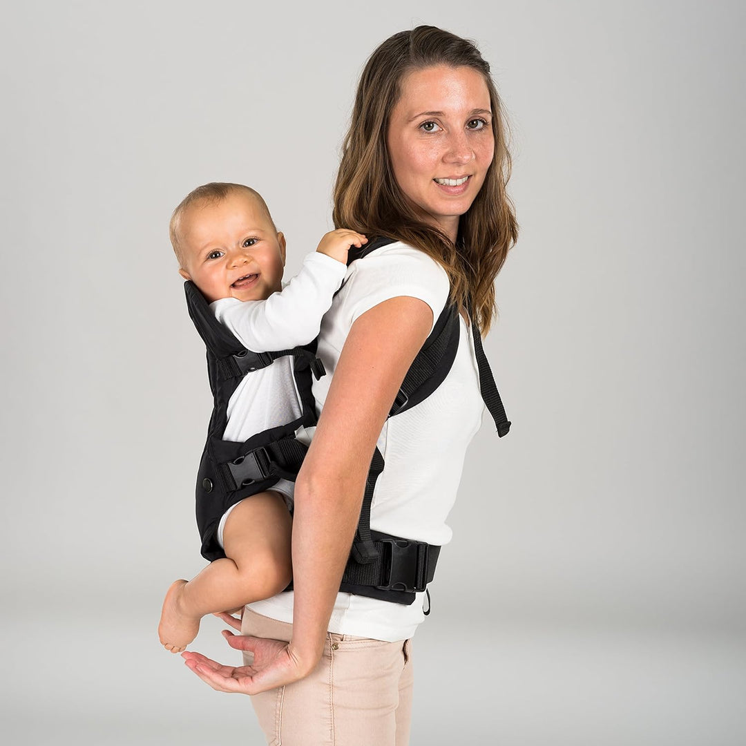 Fillikid - Ergonomische Babytrage/Kindertrage 4in1 - Bauchtrage, Rückentrage, variable Blickrichtung