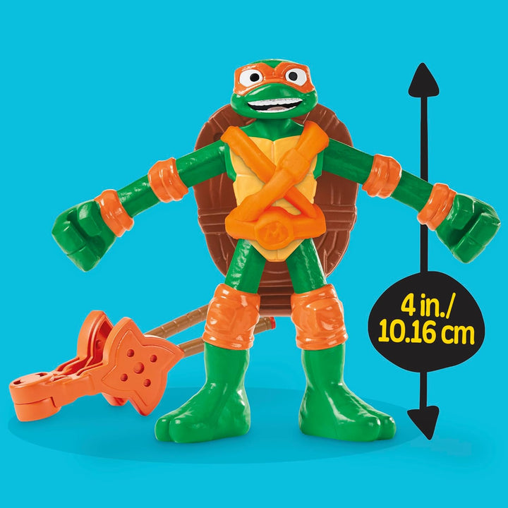 Play-Doh Teenage Mutant Ninja Turtles Pizza Spielset mit Pizzaofen, 4 Dosen Knete und Action-Figur,