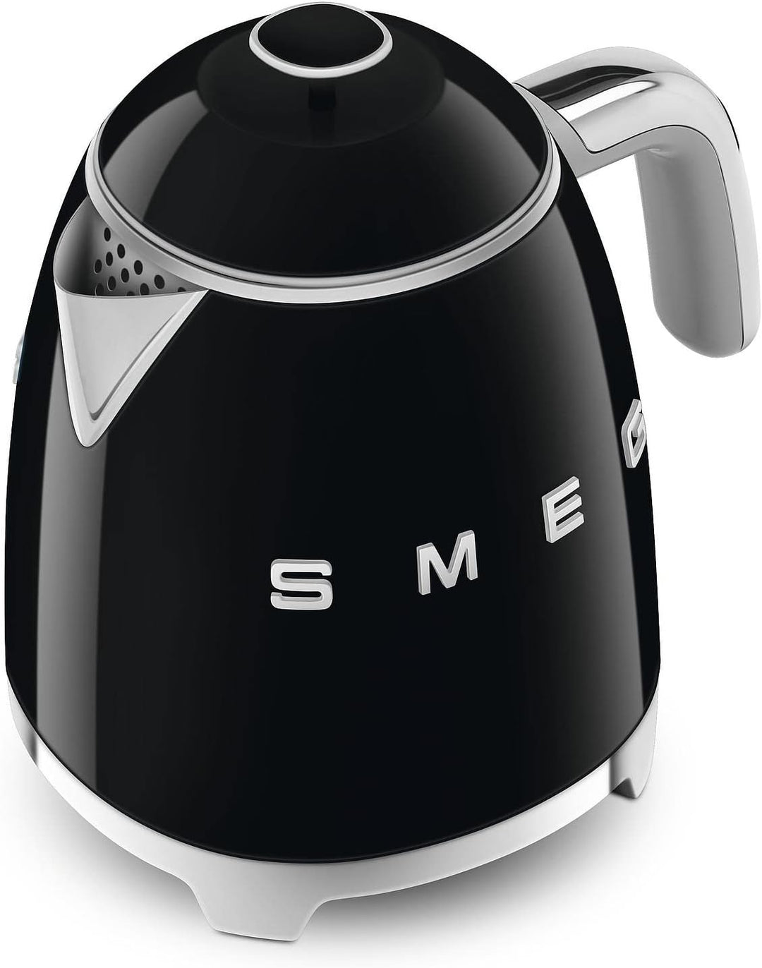 Smeg, Kleiner elektrischer Wasserkocher KLF05BLEU 0,8 L, Edelstahlfilter, Sicherheitsabschaltung, Wa