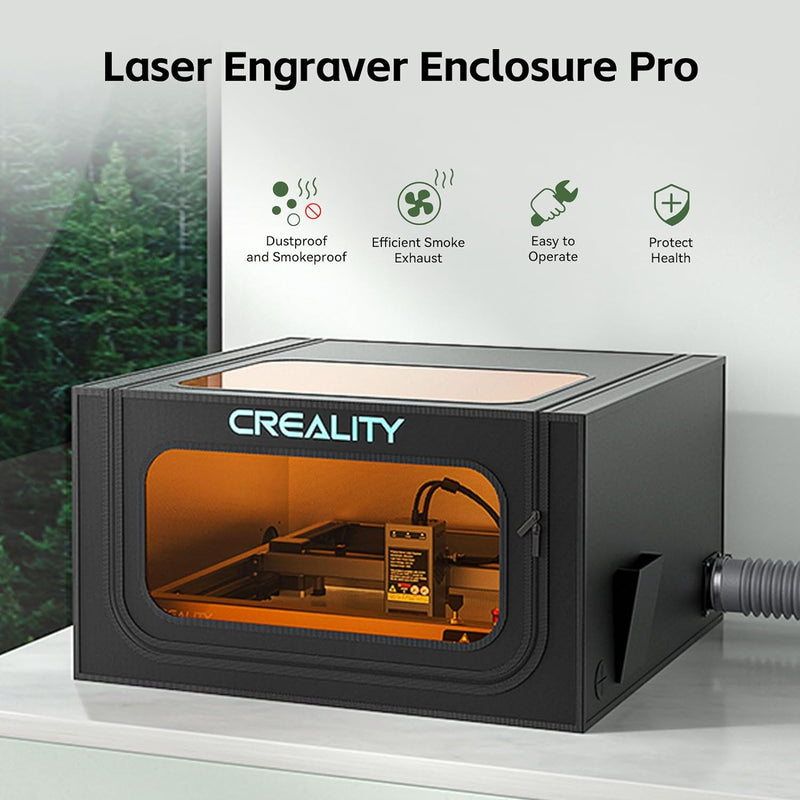 Laser Engraver Enclosure 2.0 Protective Cover Compatible with Creality Engraving Machine- Fireproof,