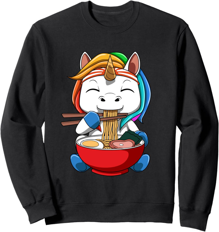 Anime Ramen Einhorn Nudel Suppe Sweatshirt
