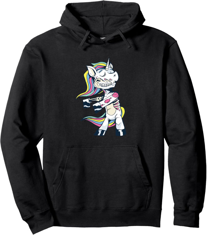 Zombie Unicorn - Sarkastische Einhorn-Parodie Pullover Hoodie