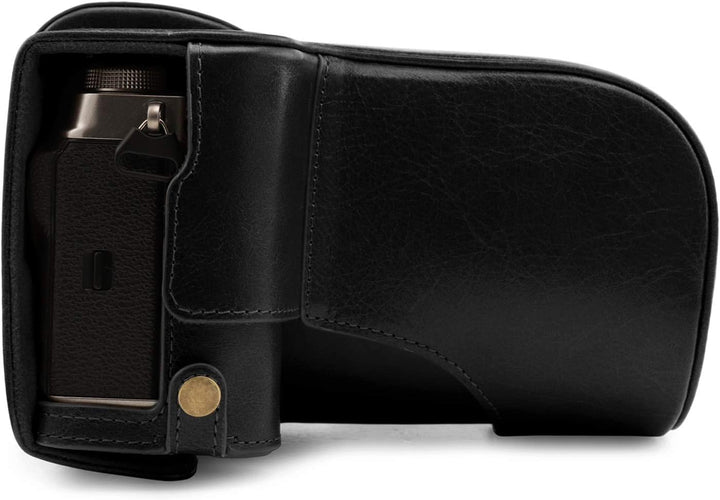 MegaGear MG1921 Ever Ready Kameratasche aus Echtleder, kompatibel mit Fujifilm X-T4 (XF16-80 mm), Sc