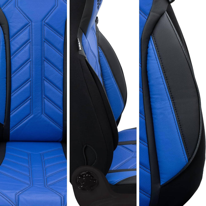 BREMER SITZBEZÜGE Mass Sitzbezüge Schonbezüge für Mercedes GLK X204 DPL506 DPL506 - Schwarz/Blau GLK