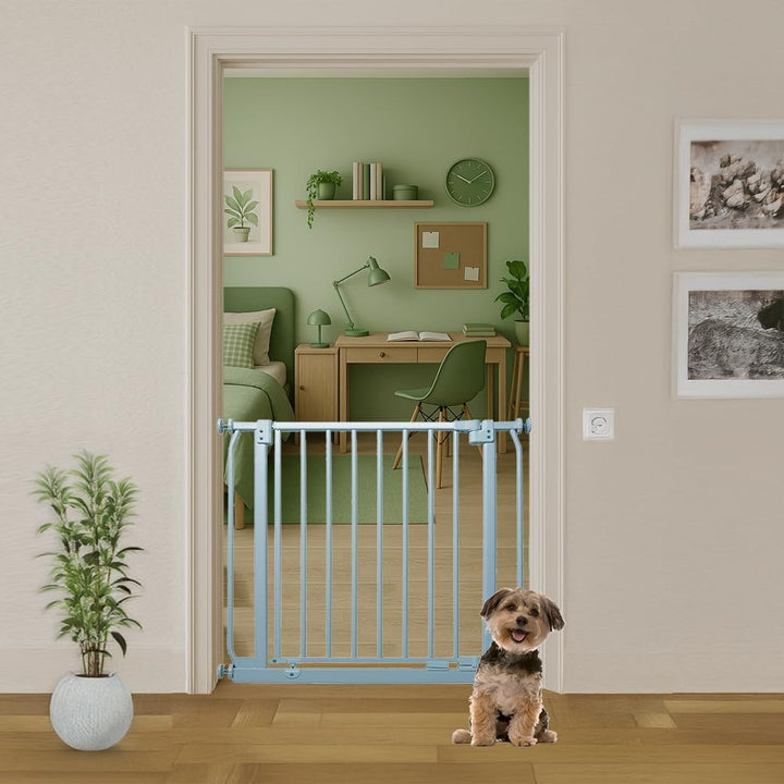 Bettacare Elite Hundegitter, 80cm - 89cm, Matt Grau, Druckbefestigung Hundegitter für Hunde und Welp