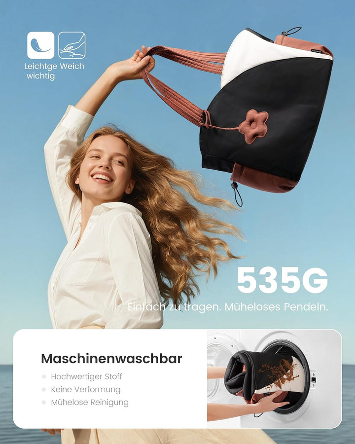 LOVEVOOK Shopper Tasche Damen, Tote Bag Handtaschen Gross Schultertasche | Leicht Puffer, Süss Trage