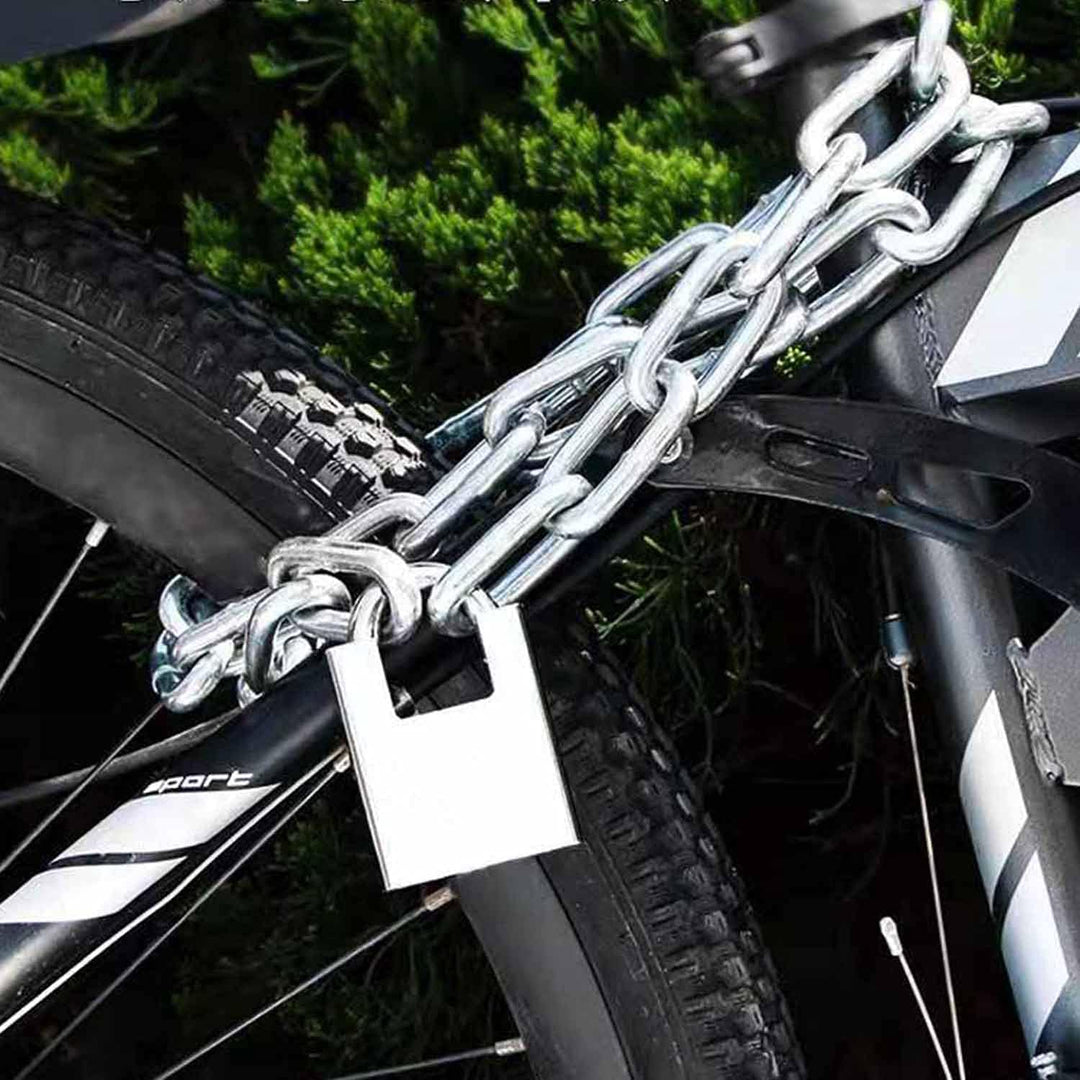CHSEROK 80 cm Diebstahlschutz Kettenschloss, 304 Edelstahl Motorradschloss Scooter Schloss, Fahrrads