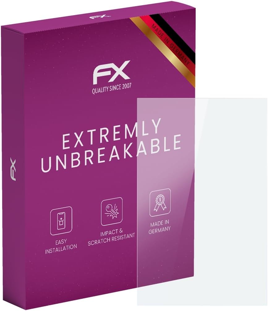 atFoliX Glasfolie kompatibel mit Standard-Display 24,0 Zoll wide (519 x 325mm) Panzerfolie, 9H Hybri