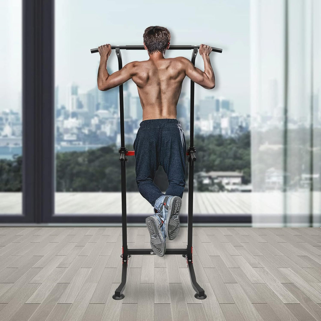 Station Klimmzug Bar, Power Tower Fitness Pull Up, Kraftstation Klimmzugstange Trainingsgeräte Geeig