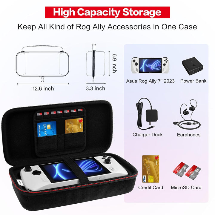 ivoler Tasche Kompatibel mit ASUS ROG Ally X / ROG Ally / Nintendo Switch 2, Portable Protective Har