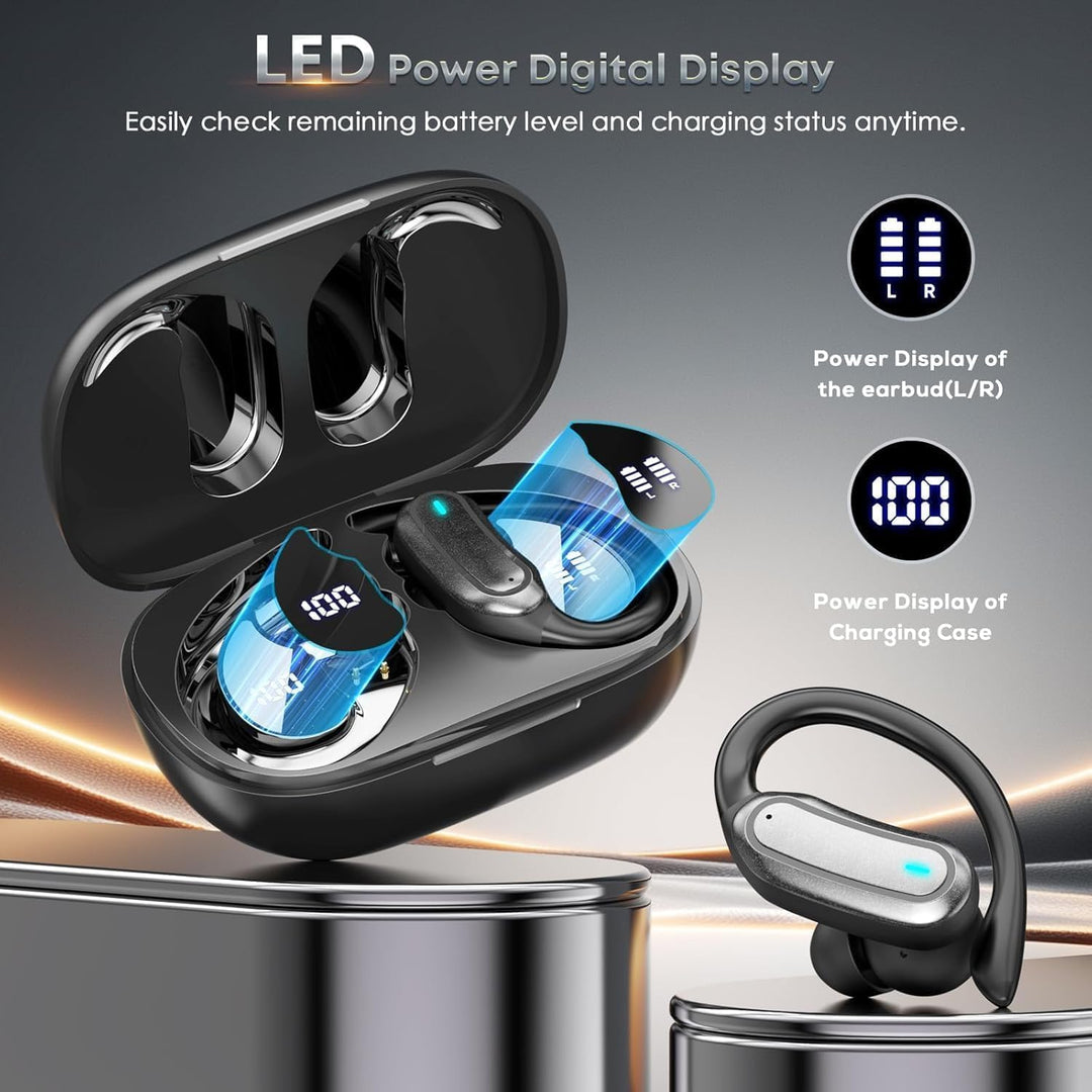 TRAUSI Kabellose Bluetooth-Kopfhörer, Bluetooth 5.3 Stereo, Over-Ear-Kopfhörer, Mikrofon mit Geräusc