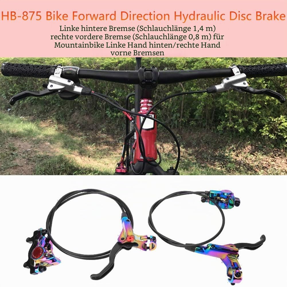 Fahrrad Hydraulische Scheibenbremse Set, Mountainbike Bremse Vorwärtsrichtung Hydraulische Scheibenb