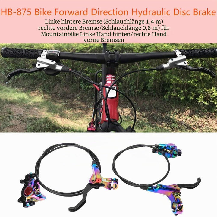 Fahrrad Hydraulische Scheibenbremse Set, Mountainbike Bremse Vorwärtsrichtung Hydraulische Scheibenb