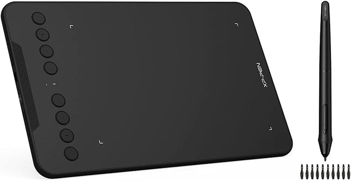 XP-PEN Deco Mini 7W Grafiktablett, 7,03''x4,38'' Pad, 2.4G Wireless Stift Tablett, zum Zeichnen, Des