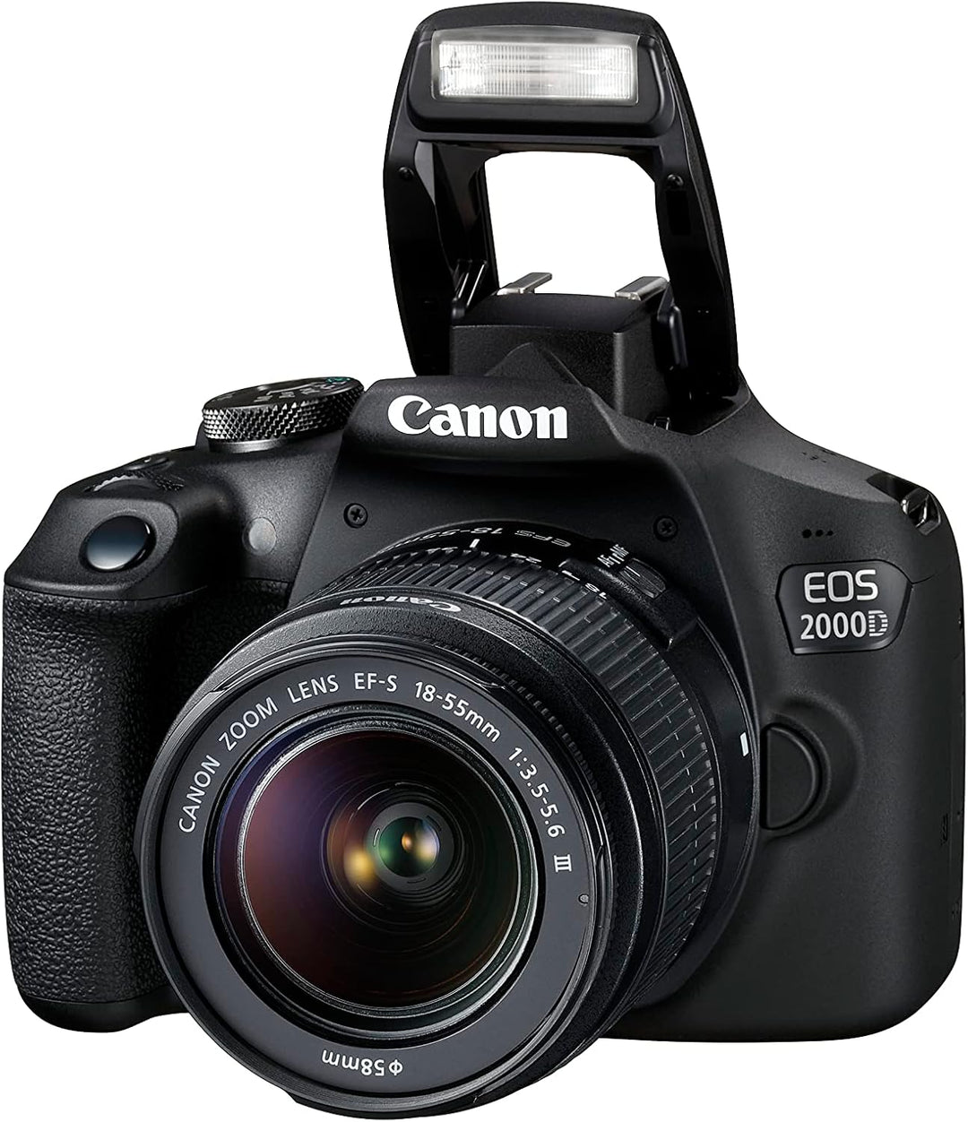 Canon EOS 2000D + EF-S 18-55mm III Objektiv - Einfach zu bedienende DSLR-Kamera mit vielseitigem Obj