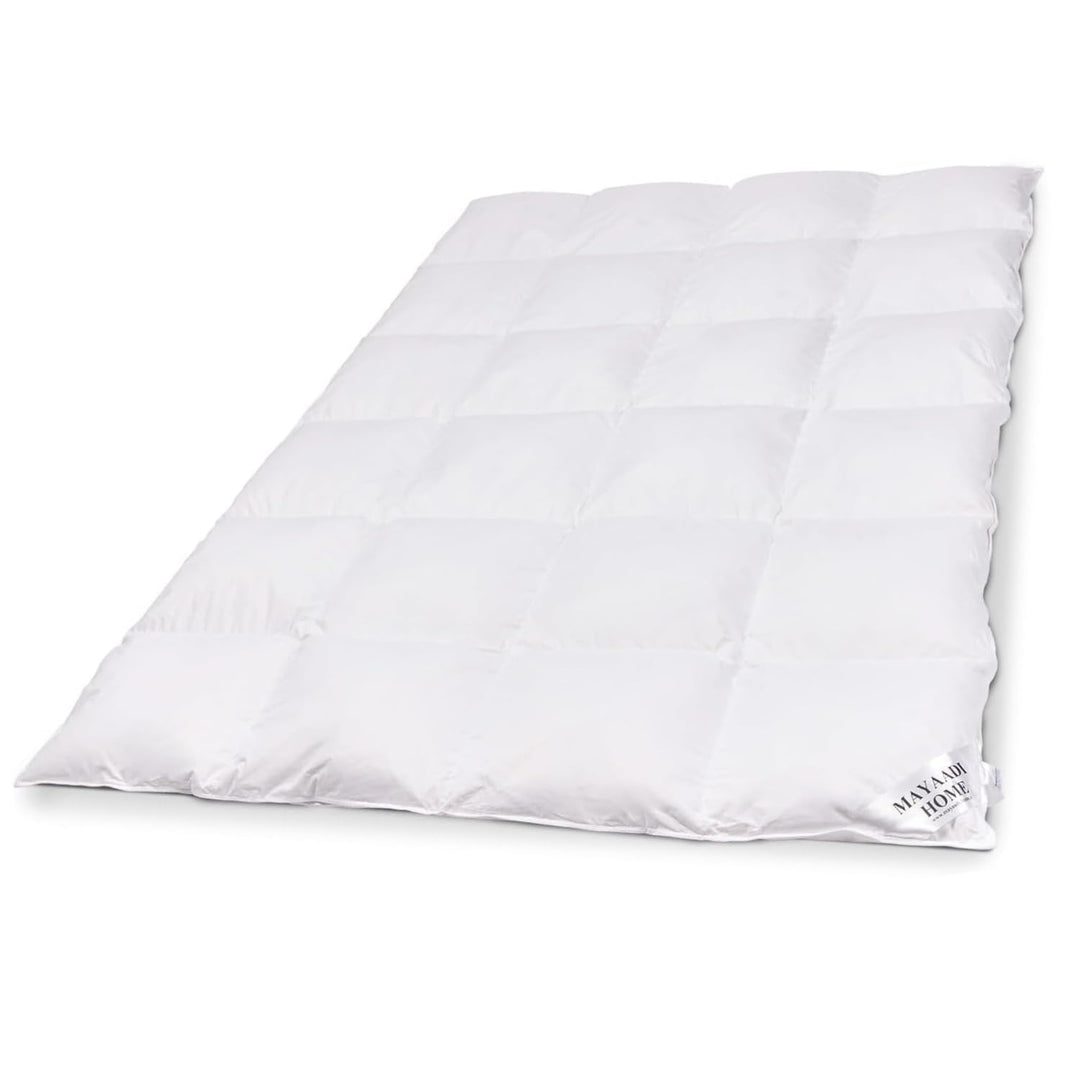 Premium Daunendecke extra warm 135x200 cm | 1600g Bettdecke, 85% Federn 15% Daunen | 100% natürliche
