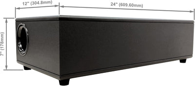 Earthquake Sound CP-8 Couch Potato Subwoofer, Slim, 8 Zoll, 300 W, Schwarz