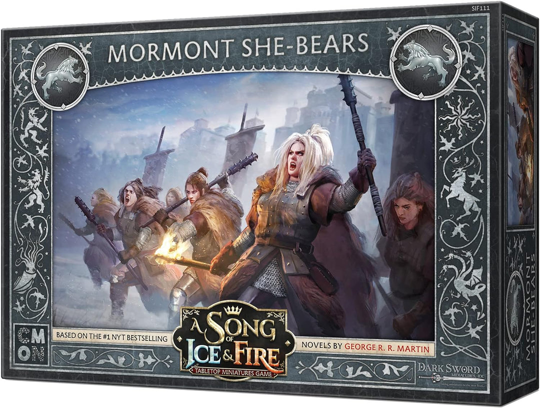 CMON A Song of Ice and Fire Table Top Miniatures Game - Mormont She-Bears, Miniature War Game, Ages