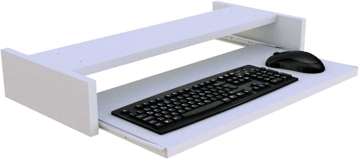 Henor Abnehmbare Tastaturablage aus Holz 70 x 31 x 9 cm unter Schreibtisch Grau 70x31x9 Grau, 70x31x