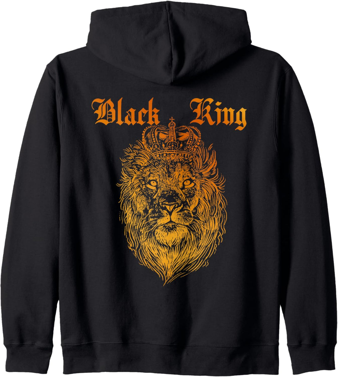 Strong Lion Design for African Proud Man,Yellow Black King Kapuzenjacke