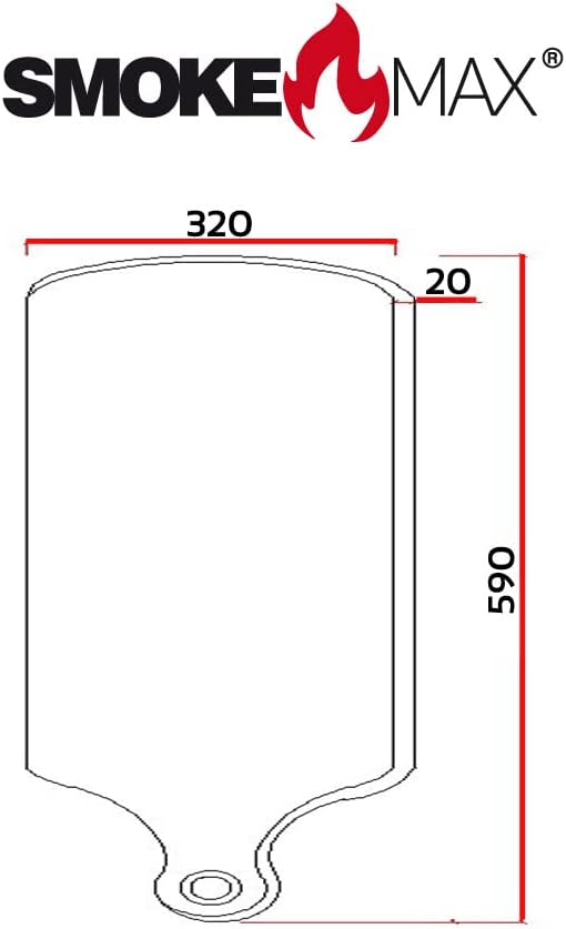 smokemax® L Plate Servierbrett (ca. 59x33x2cm), Schneidebrett, Designbrett aus natürlichen Bambushol