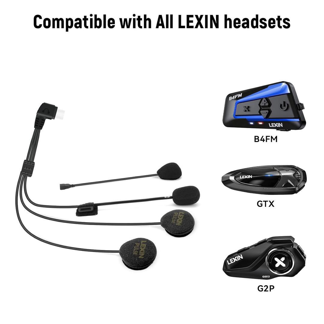 LEXIN Kopfhörer und Mikrofon für MTX Headset