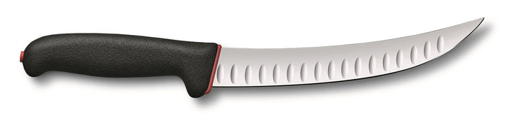 Victorinox Fibrox Dual Grip Schlachtmesser, Swiss Made, Kullenschliff, gebogene, schmale Klinge, sch