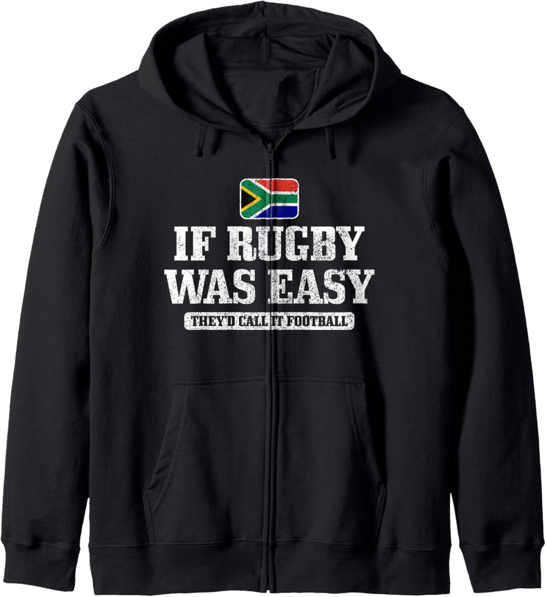Südafrika Wenn Rugby einfach wäre, würde es Fussball heissen Kapuzenjacke