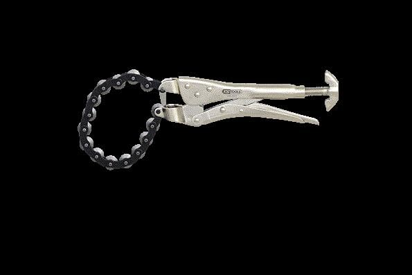KS Tools 150.1515 Grip-Auspuff-Kettenrohrabschneider für Edelstahlrohre, Ø 19-83 mm