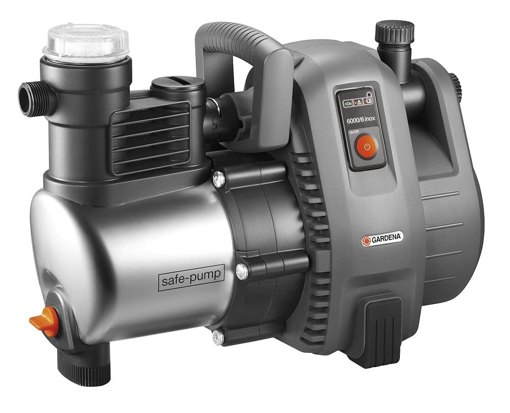Gardena Premium Gartenpumpe 6000/6 inox: Langlebige Bewässerungspumpe für den Aussenbereich mit 6000