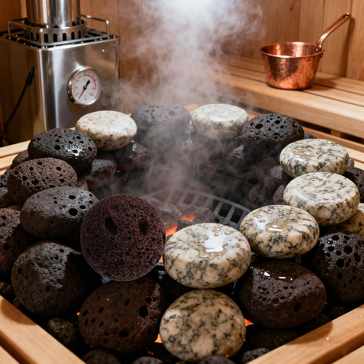 Artibetter 5 Stück Vulkangestein Saunasteine Saunasteine Natursteine Für Die Sauna Saunaofensteine