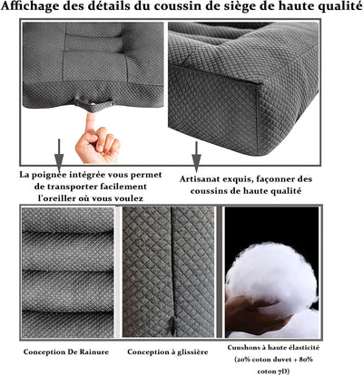 WYJHNLBEDC Sitzauflage/Sitzerhöhung Auto, Sitzkissen/Stuhlkissen 40x40 Bürostuhl Ergonomisch Orthopä