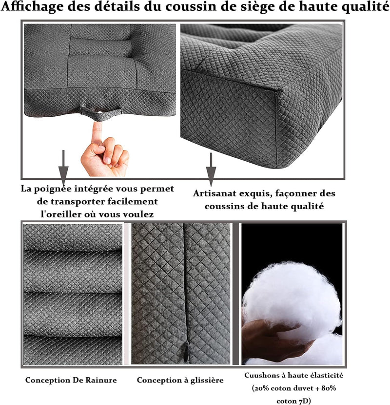 WYJHNLBEDC Sitzauflage/Sitzerhöhung Auto, Sitzkissen/Stuhlkissen 40x40 Bürostuhl Ergonomisch Orthopä