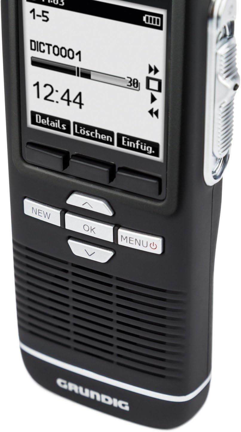 Grundig Digta 7 digitales Diktiergerät im Premium Set , Handgerät mit Dockingstation, Diktiersoftwar