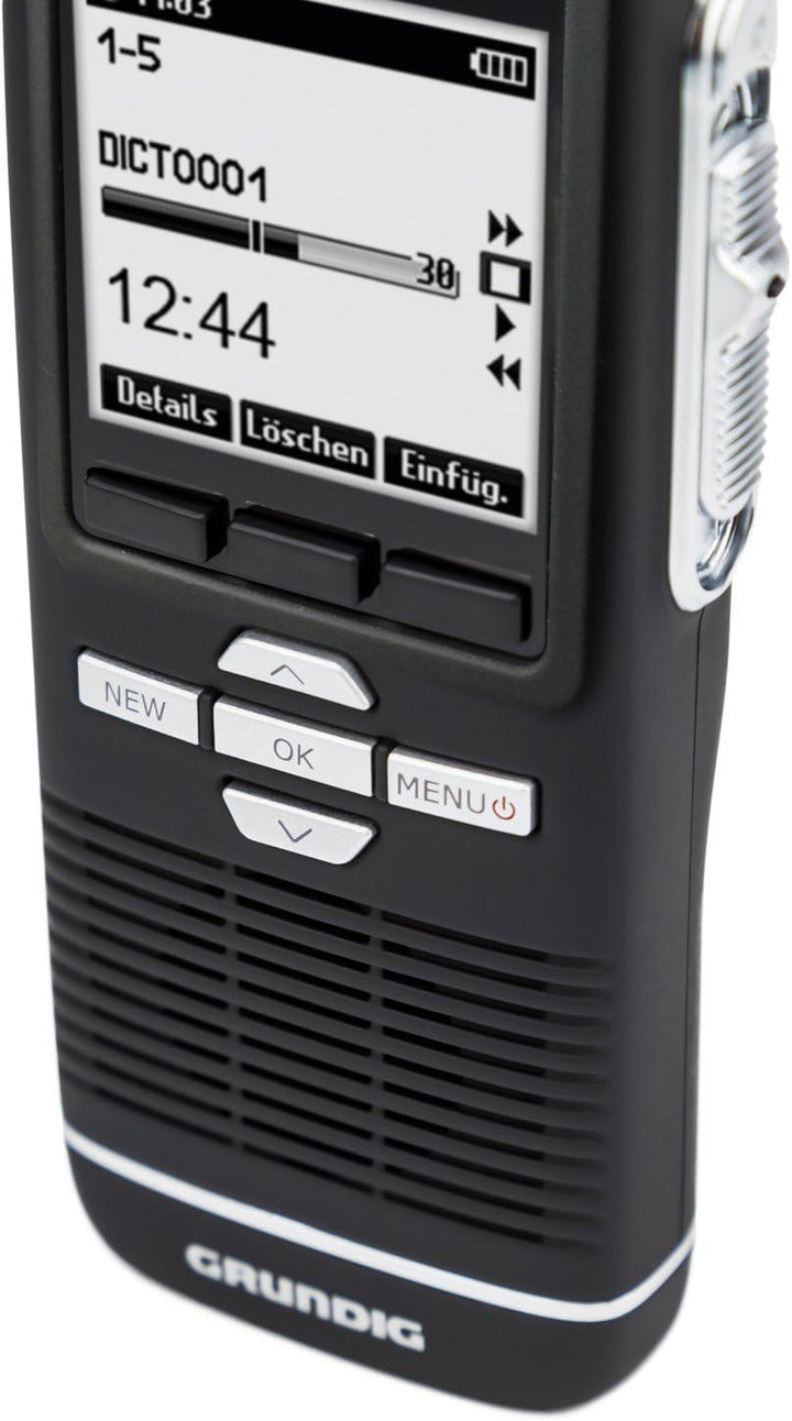 Grundig Digta 7 digitales Diktiergerät im Premium Set , Handgerät mit Dockingstation, Diktiersoftwar