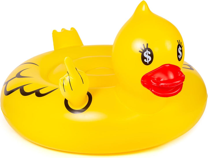 Float Joy Ente Aufblasbare Schwimmtier für den Pool Schwimmring Verdickte Schwimmreifen Erwachsene G