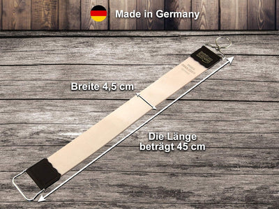 Solingen Streichriemen im Rasiermesser-Set 7 Teilig mit Solinger Paste und InstrumenteNRW Holzgriff