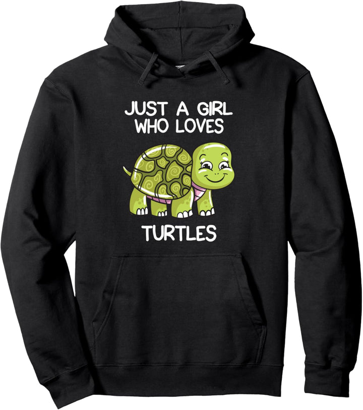 Nur Ein Mädchen, Das Schildkröten Liebt Liebesgeschenke Süsse Pullover Hoodie