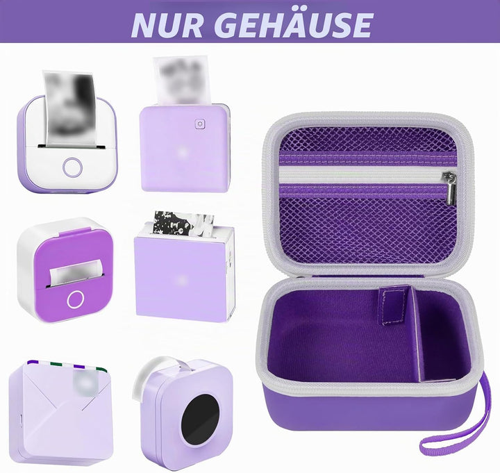 Mini Drucker Tasche für Memoking T02/ für Phomemo M02/ M02S/ M02 Pro/ Q30S/ für Ponek Mini Pocket Dr