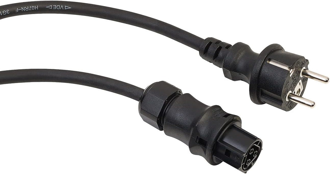 revolt Wieland Stecker: Solar-Einspeisekabel Wieland-Buchse auf Schutzkontaktstecker, IP44, 5m (Wiel
