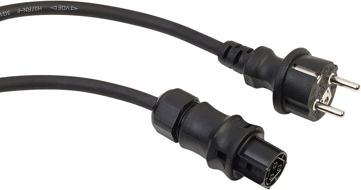 revolt Wieland Stecker: Solar-Einspeisekabel Wieland-Buchse auf Schutzkontaktstecker, IP44, 5m (Wiel