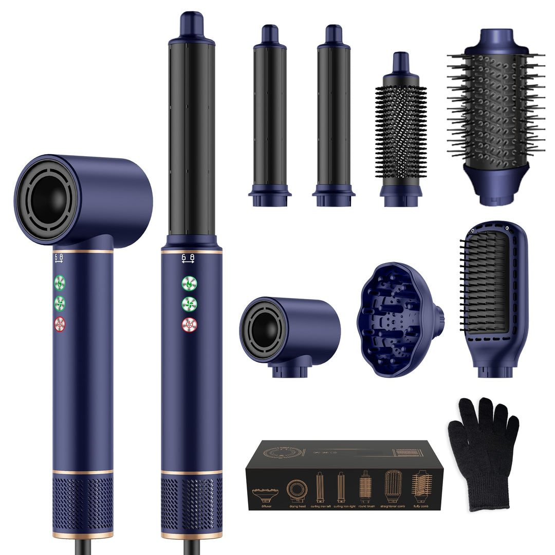 Air Styler 7 in 1 Hair Styler set, 110000 U/Min Haartrockner 1300W High Speed Föhn Mit Diffusor, War