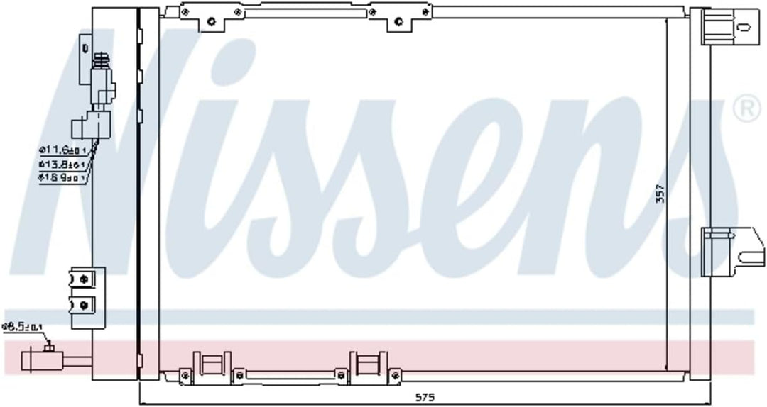 Nissens 94384 Klimakondensator